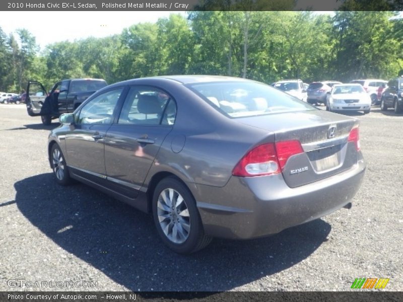 Polished Metal Metallic / Gray 2010 Honda Civic EX-L Sedan
