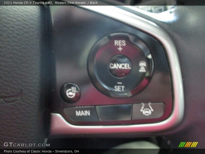 Modern Steel Metallic / Black 2021 Honda CR-V Touring AWD