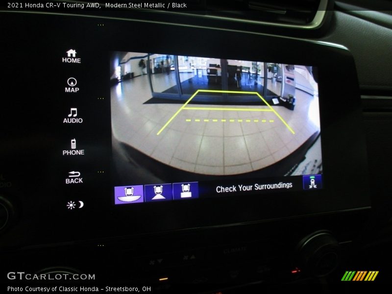 Modern Steel Metallic / Black 2021 Honda CR-V Touring AWD