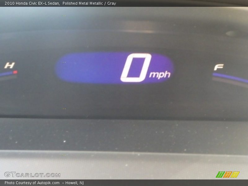 Polished Metal Metallic / Gray 2010 Honda Civic EX-L Sedan