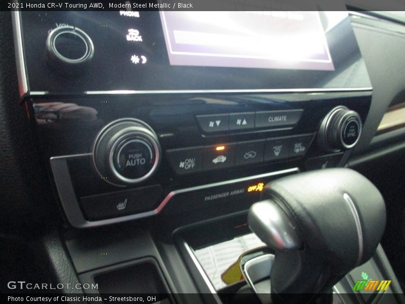 Modern Steel Metallic / Black 2021 Honda CR-V Touring AWD