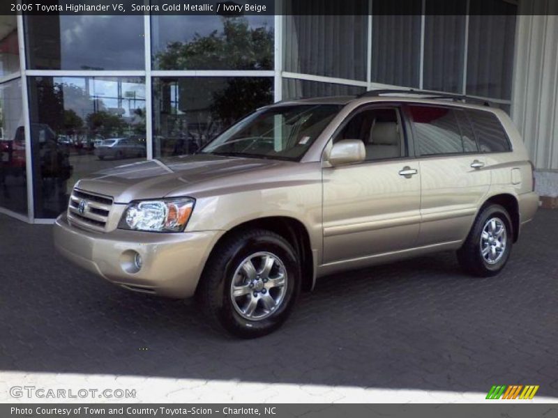 Sonora Gold Metallic / Ivory Beige 2006 Toyota Highlander V6