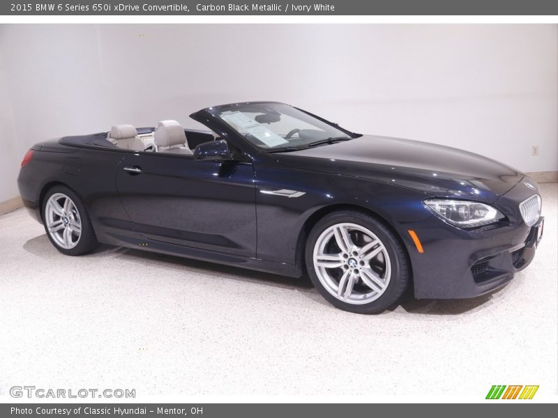  2015 6 Series 650i xDrive Convertible Carbon Black Metallic