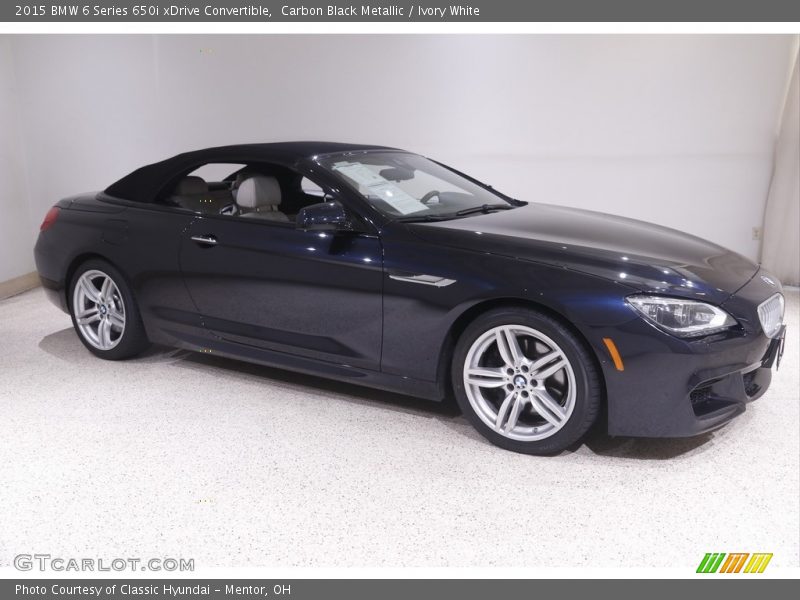 Front 3/4 View of 2015 6 Series 650i xDrive Convertible