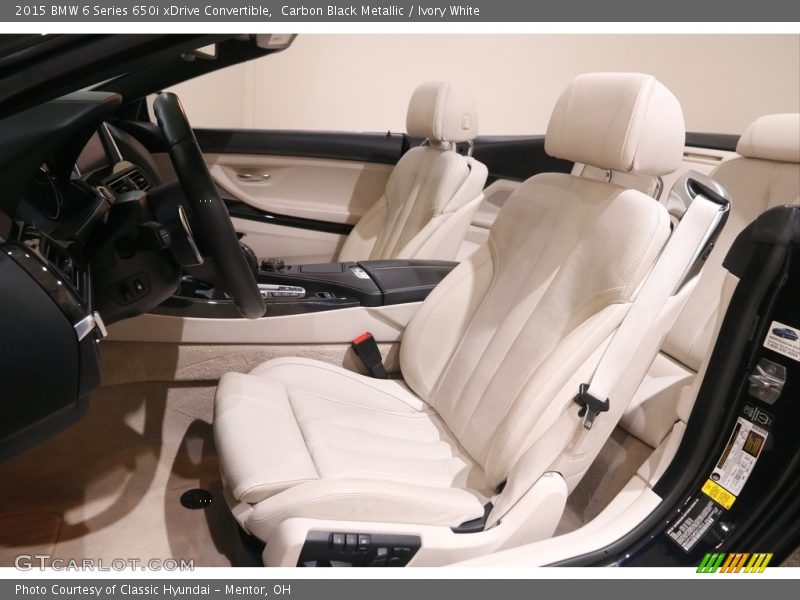 Front Seat of 2015 6 Series 650i xDrive Convertible