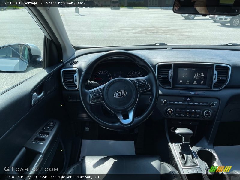 Sparkling Silver / Black 2017 Kia Sportage EX