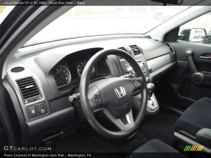 Royal Blue Pearl / Black 2010 Honda CR-V EX AWD