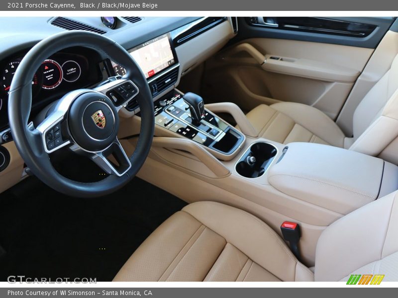Front Seat of 2021 Cayenne 