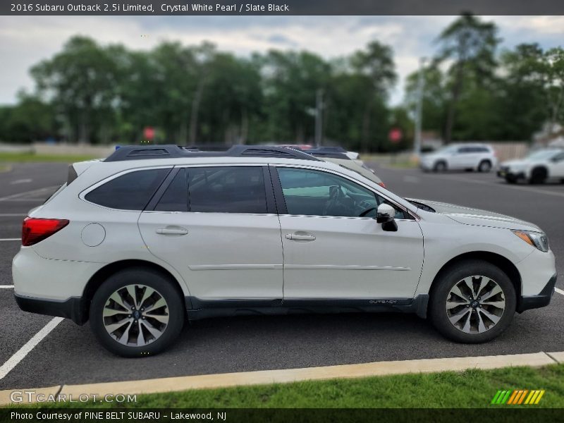 Crystal White Pearl / Slate Black 2016 Subaru Outback 2.5i Limited