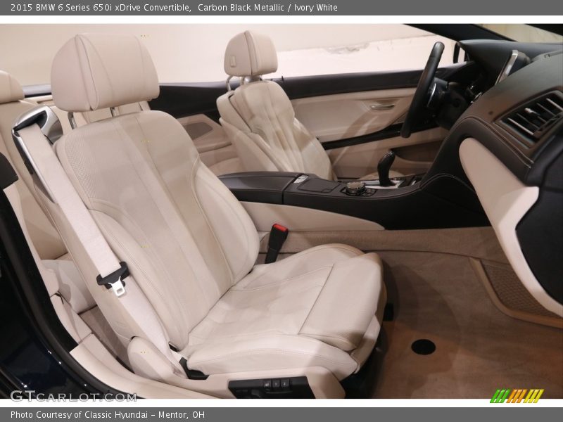 Front Seat of 2015 6 Series 650i xDrive Convertible