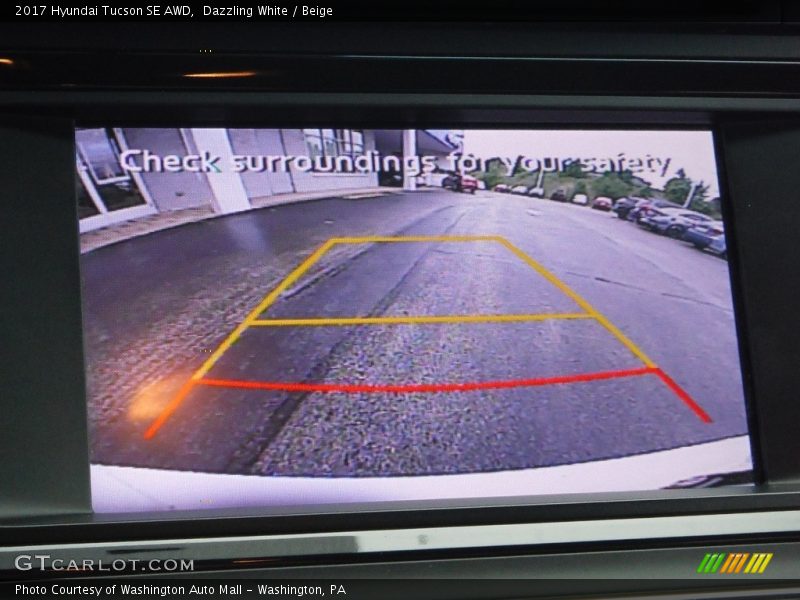 Dazzling White / Beige 2017 Hyundai Tucson SE AWD