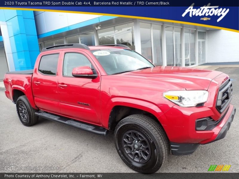 Barcelona Red Metallic / TRD Cement/Black 2020 Toyota Tacoma TRD Sport Double Cab 4x4