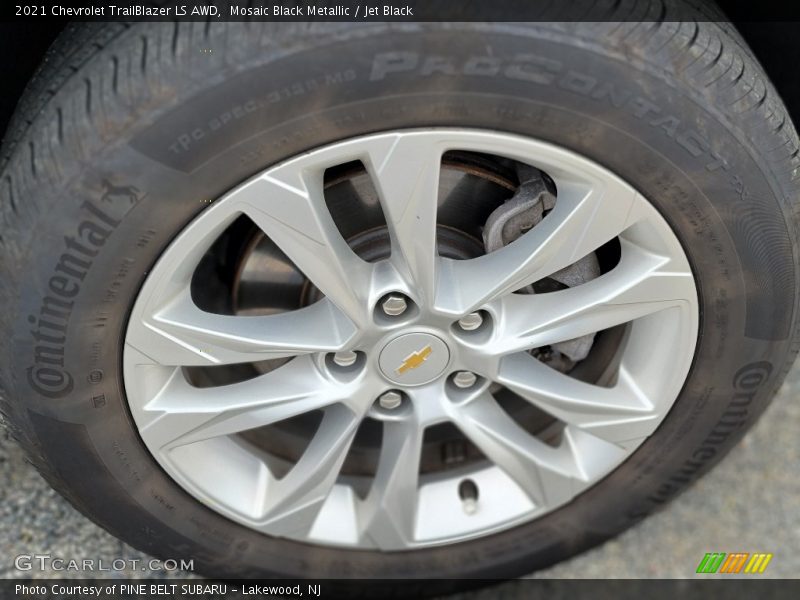 Mosaic Black Metallic / Jet Black 2021 Chevrolet TrailBlazer LS AWD