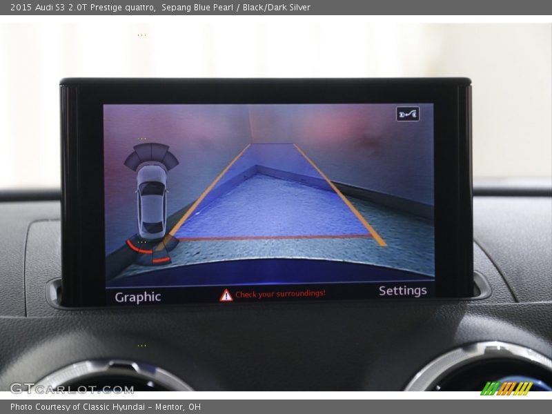 Sepang Blue Pearl / Black/Dark Silver 2015 Audi S3 2.0T Prestige quattro