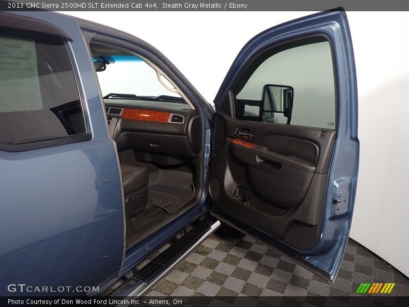 Stealth Gray Metallic / Ebony 2013 GMC Sierra 2500HD SLT Extended Cab 4x4