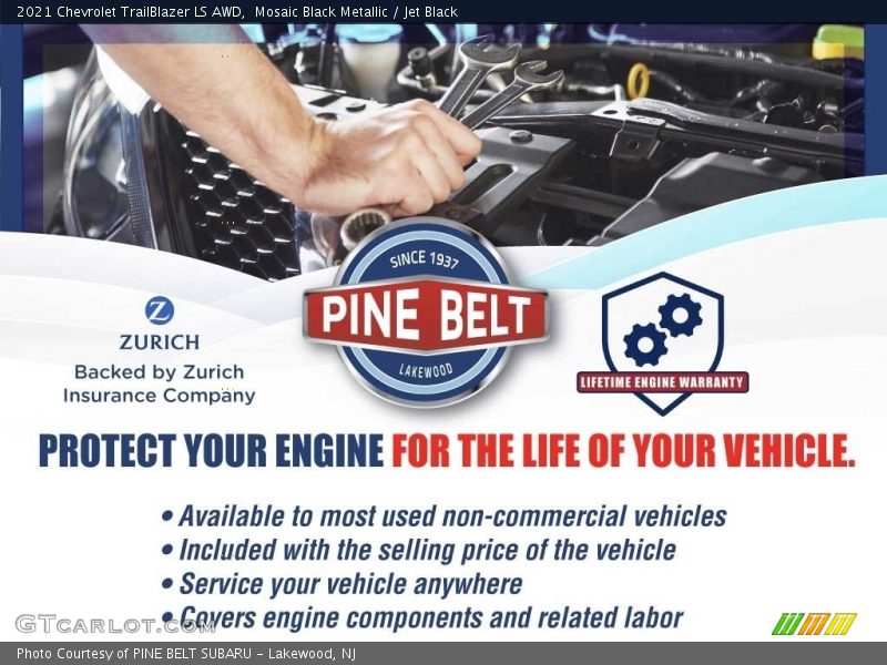 Mosaic Black Metallic / Jet Black 2021 Chevrolet TrailBlazer LS AWD