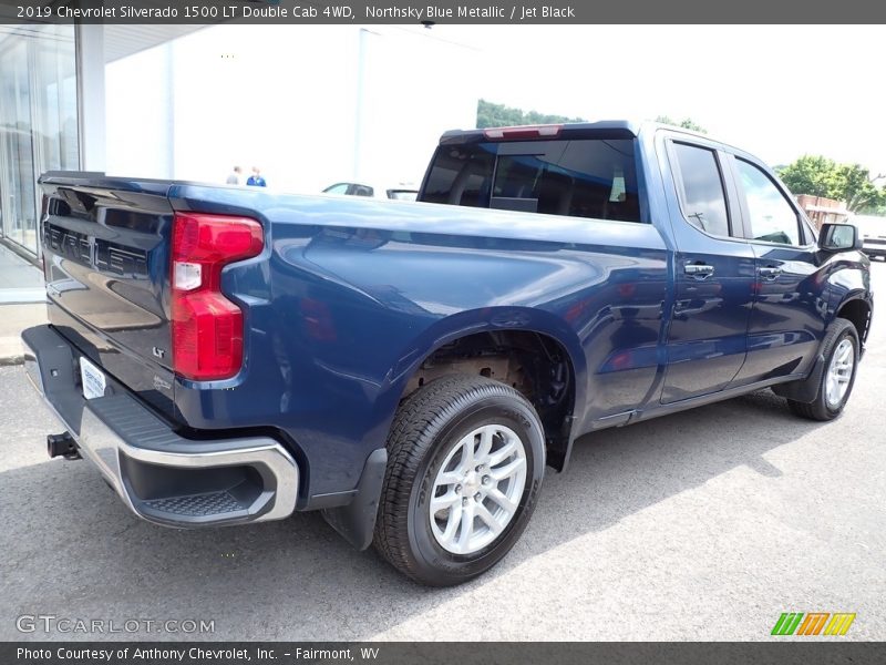 Northsky Blue Metallic / Jet Black 2019 Chevrolet Silverado 1500 LT Double Cab 4WD