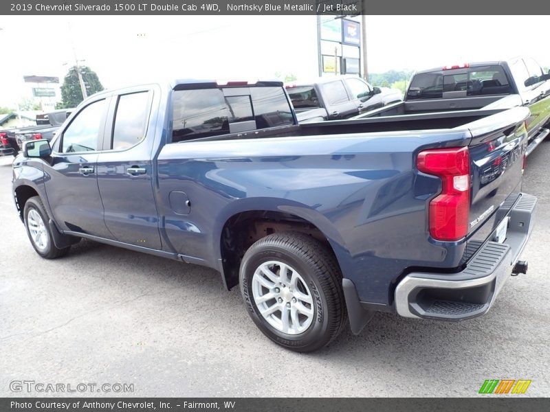 Northsky Blue Metallic / Jet Black 2019 Chevrolet Silverado 1500 LT Double Cab 4WD