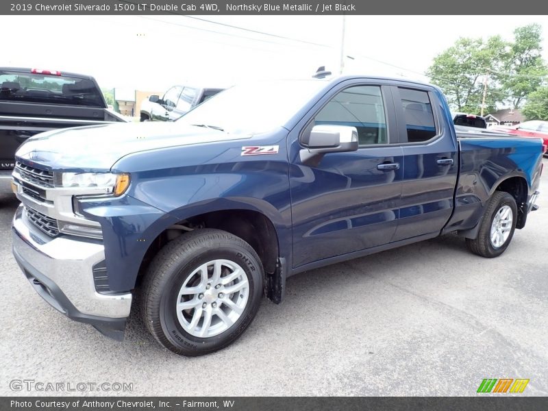 Northsky Blue Metallic / Jet Black 2019 Chevrolet Silverado 1500 LT Double Cab 4WD