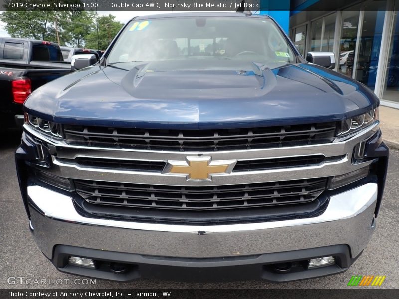 Northsky Blue Metallic / Jet Black 2019 Chevrolet Silverado 1500 LT Double Cab 4WD