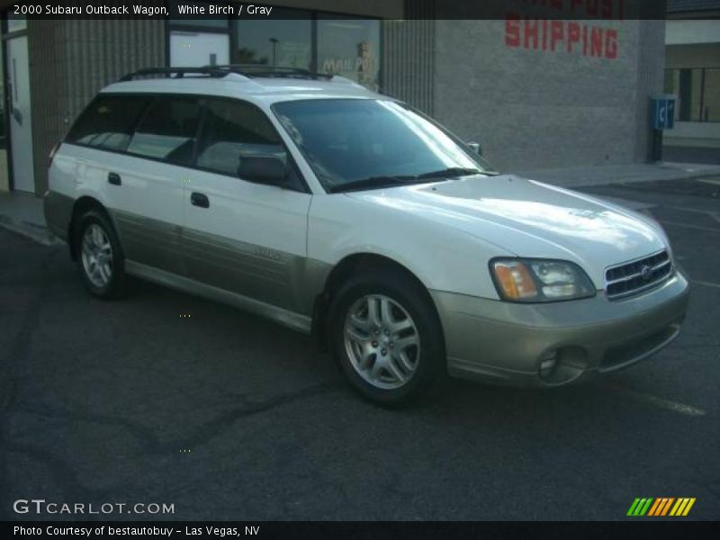 White Birch / Gray 2000 Subaru Outback Wagon