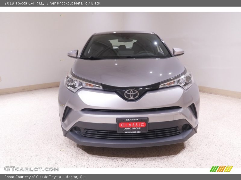 Silver Knockout Metallic / Black 2019 Toyota C-HR LE