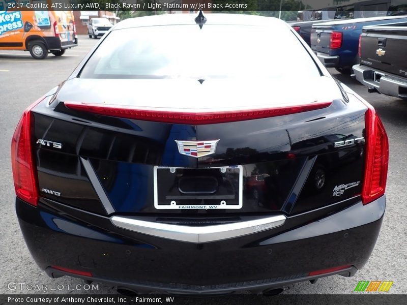 Black Raven / Light Platinum w/Jet Black Accents 2017 Cadillac ATS Luxury AWD