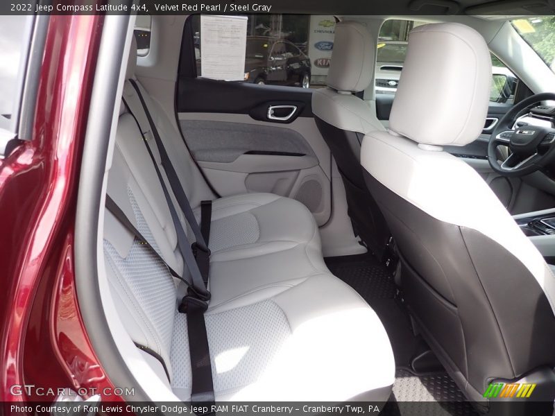 Velvet Red Pearl / Steel Gray 2022 Jeep Compass Latitude 4x4