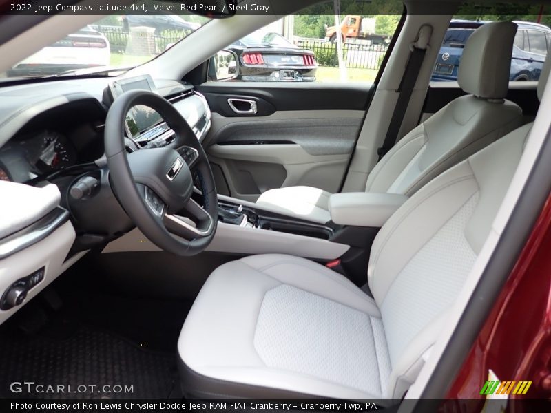Velvet Red Pearl / Steel Gray 2022 Jeep Compass Latitude 4x4