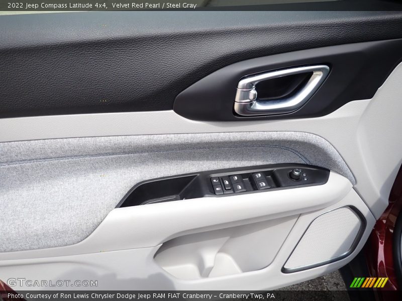 Velvet Red Pearl / Steel Gray 2022 Jeep Compass Latitude 4x4