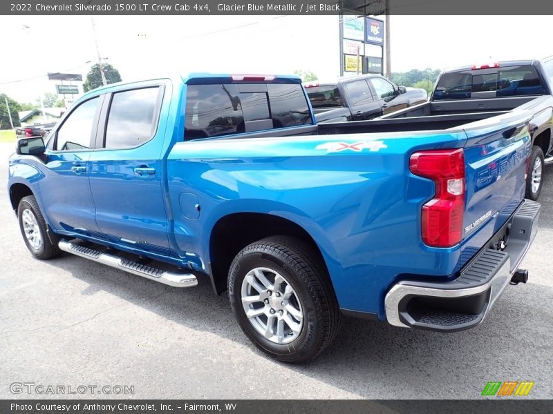 Glacier Blue Metallic / Jet Black 2022 Chevrolet Silverado 1500 LT Crew Cab 4x4