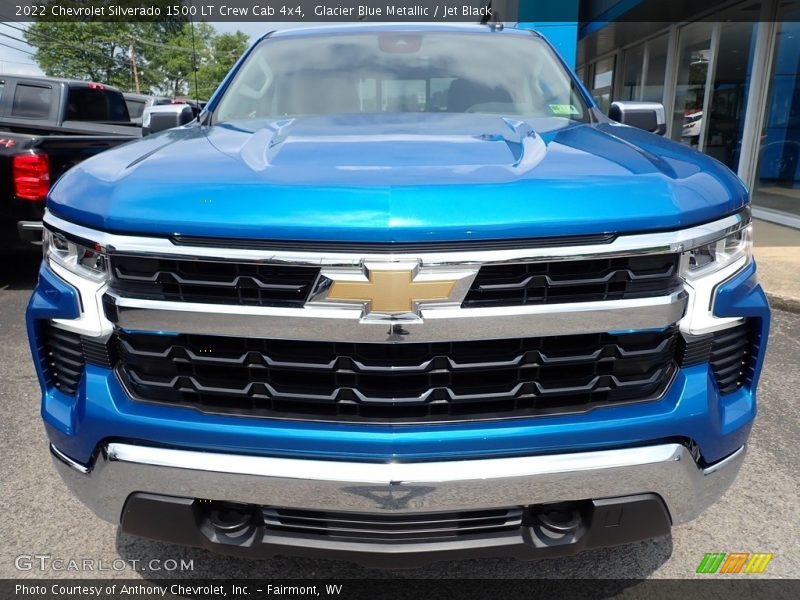 Glacier Blue Metallic / Jet Black 2022 Chevrolet Silverado 1500 LT Crew Cab 4x4