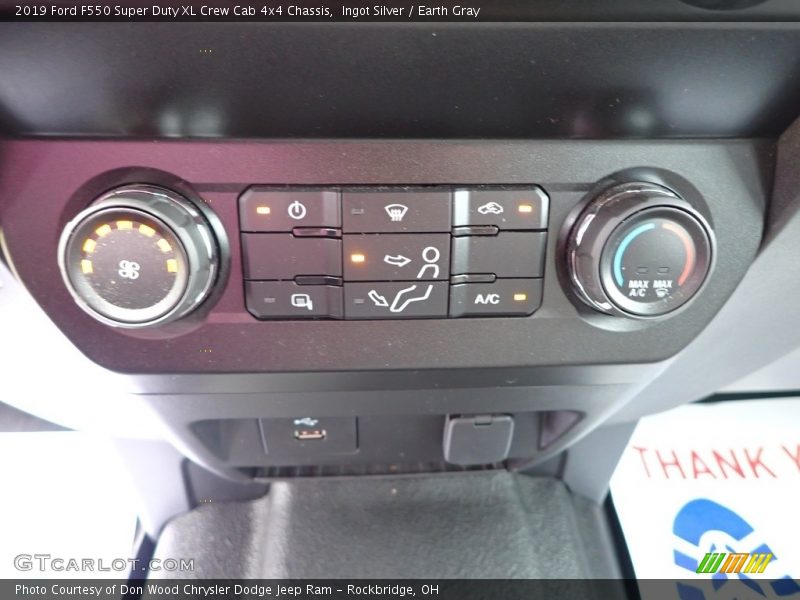 Ingot Silver / Earth Gray 2019 Ford F550 Super Duty XL Crew Cab 4x4 Chassis