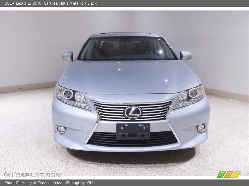 Cerulean Blue Metallic / Black 2014 Lexus ES 350