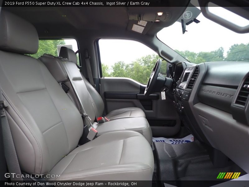 Ingot Silver / Earth Gray 2019 Ford F550 Super Duty XL Crew Cab 4x4 Chassis