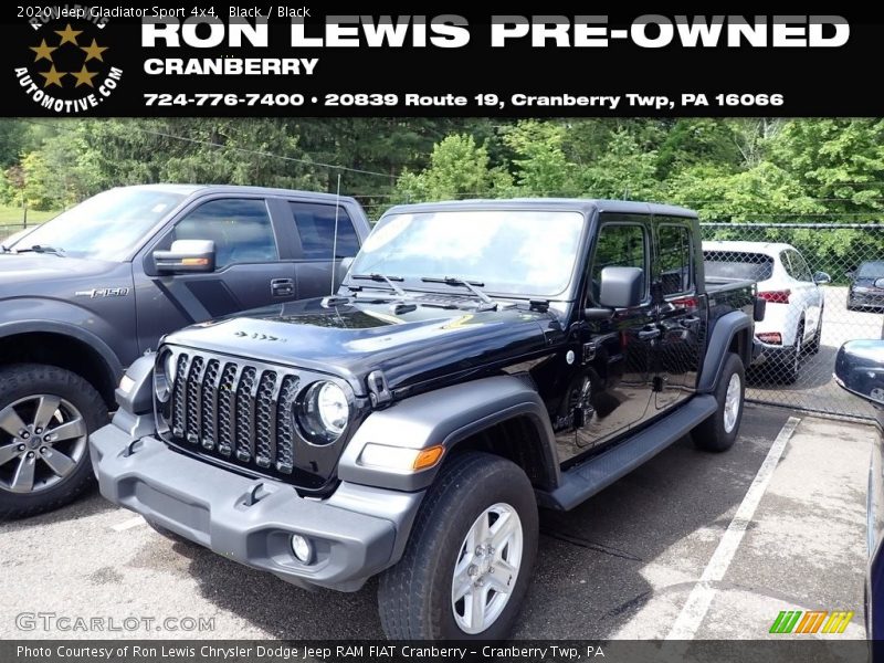 Black / Black 2020 Jeep Gladiator Sport 4x4