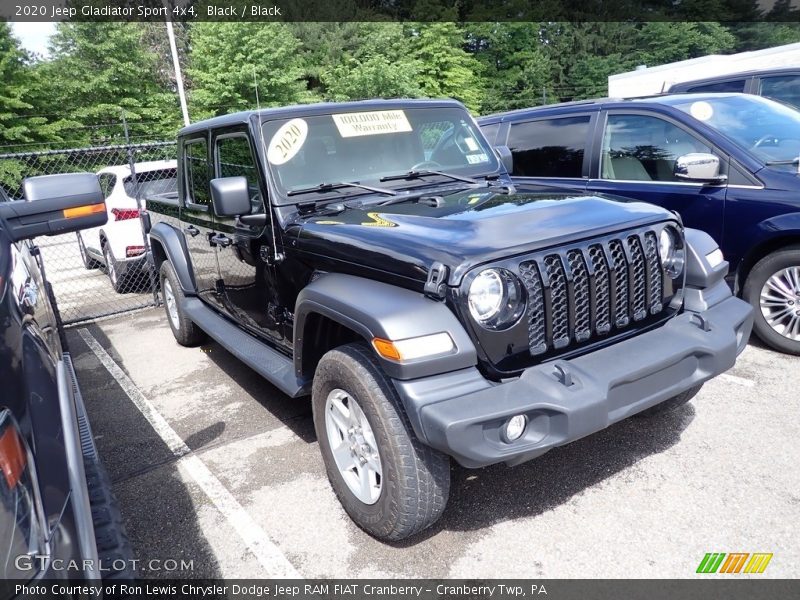 Black / Black 2020 Jeep Gladiator Sport 4x4
