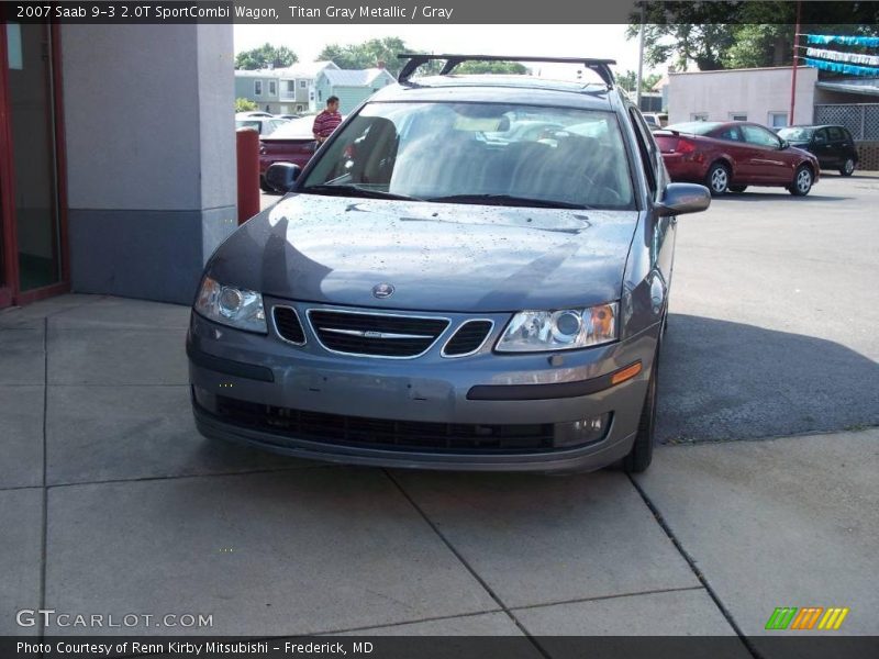 Titan Gray Metallic / Gray 2007 Saab 9-3 2.0T SportCombi Wagon