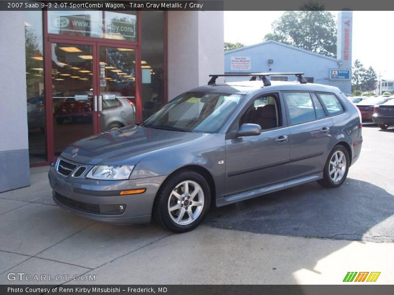 Titan Gray Metallic / Gray 2007 Saab 9-3 2.0T SportCombi Wagon