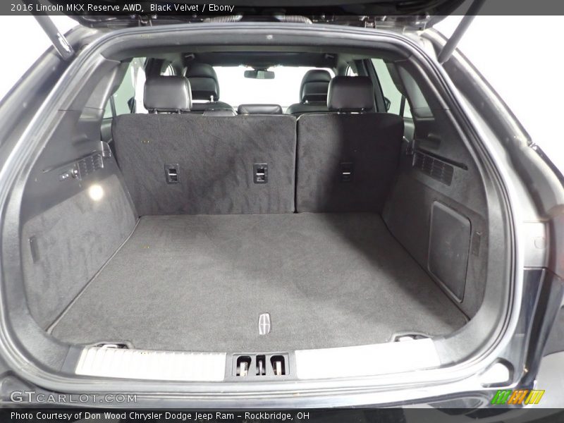  2016 MKX Reserve AWD Trunk