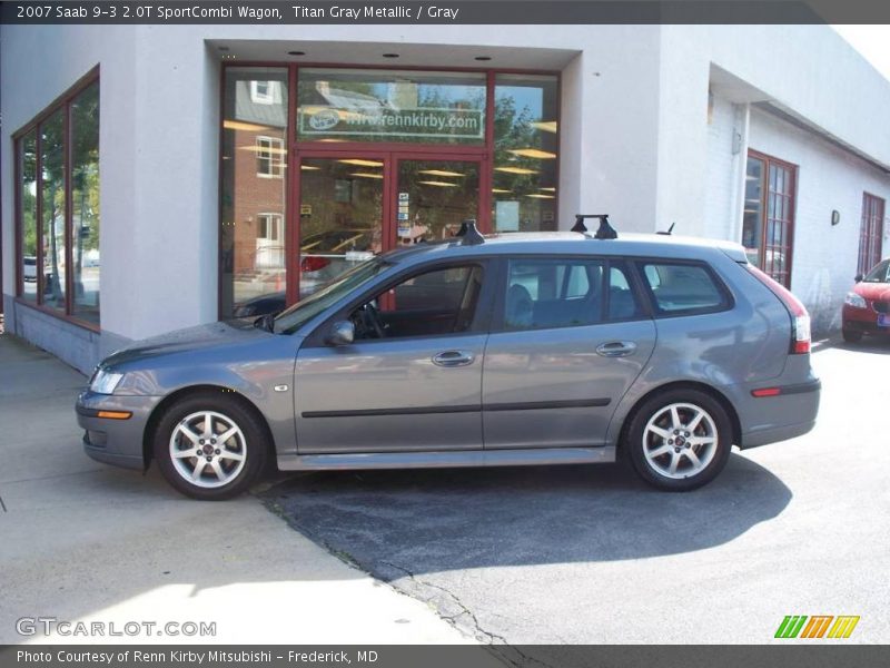 Titan Gray Metallic / Gray 2007 Saab 9-3 2.0T SportCombi Wagon