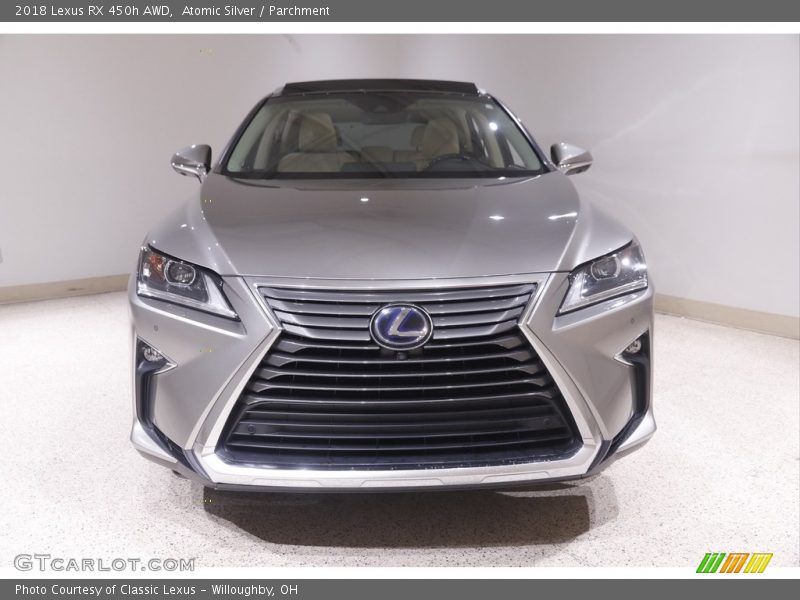 Atomic Silver / Parchment 2018 Lexus RX 450h AWD