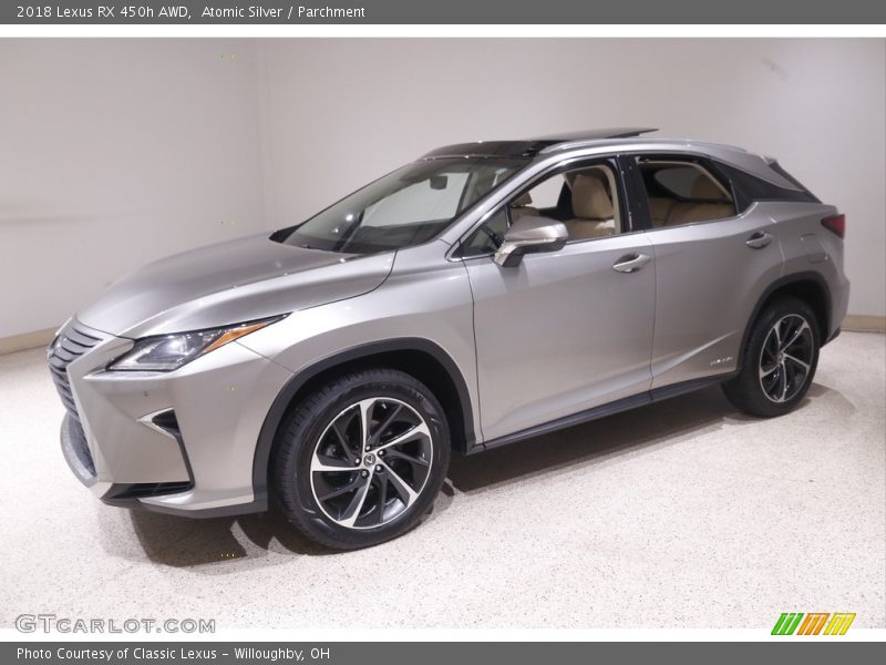 Atomic Silver / Parchment 2018 Lexus RX 450h AWD