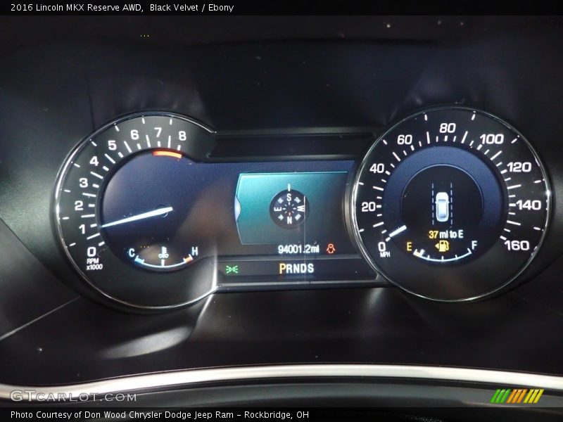  2016 MKX Reserve AWD Reserve AWD Gauges