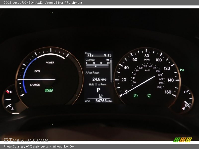Atomic Silver / Parchment 2018 Lexus RX 450h AWD