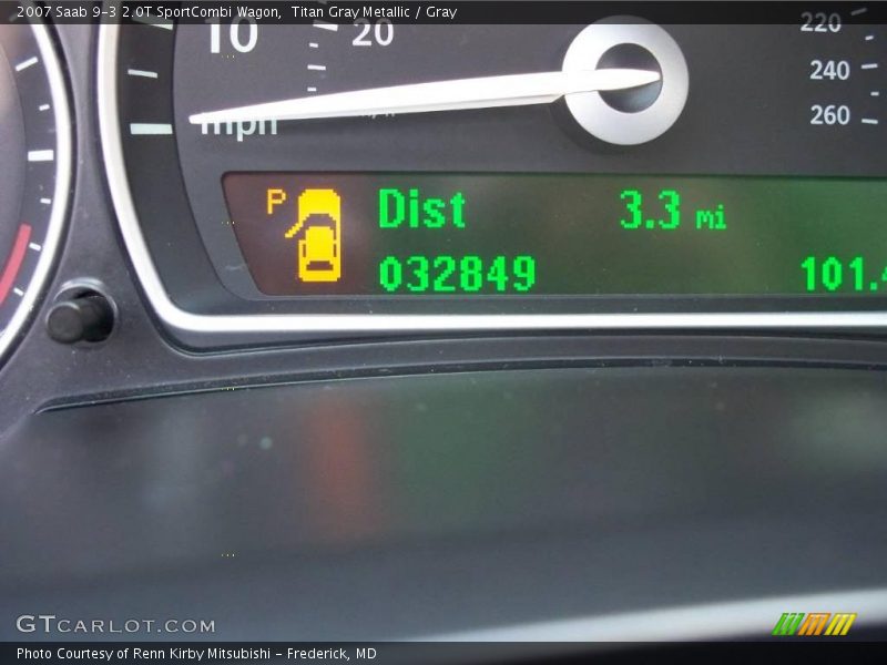 Titan Gray Metallic / Gray 2007 Saab 9-3 2.0T SportCombi Wagon