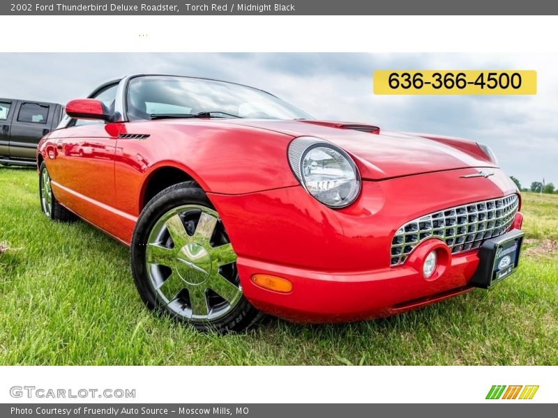 Torch Red / Midnight Black 2002 Ford Thunderbird Deluxe Roadster