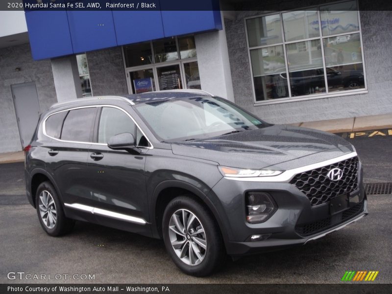 Rainforest / Black 2020 Hyundai Santa Fe SEL AWD