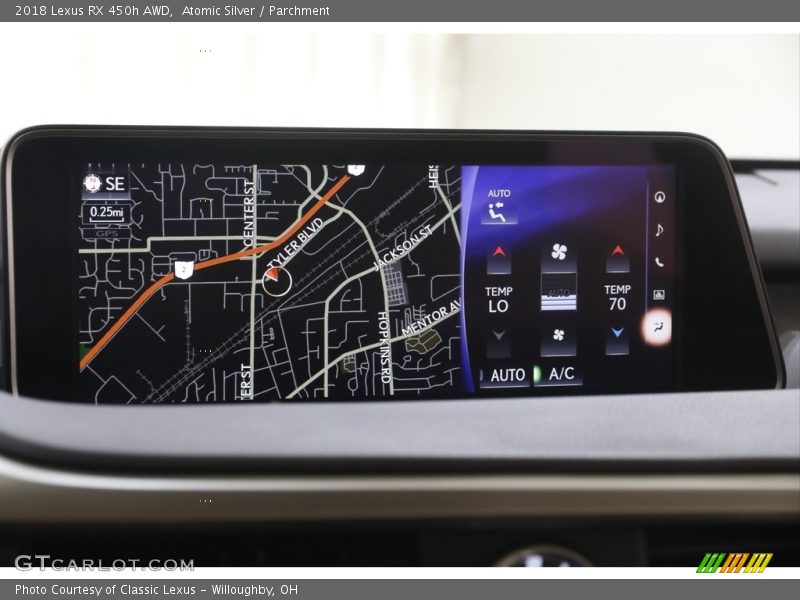 Atomic Silver / Parchment 2018 Lexus RX 450h AWD