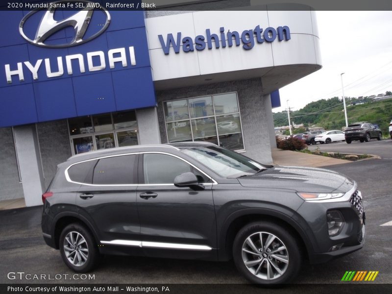 Rainforest / Black 2020 Hyundai Santa Fe SEL AWD